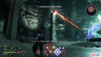 Destroy the crystals behind the statues to stop Anaris&rsquo;s barrier.