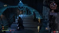 Then bring it back up and use it on the device to drop a ladder leading to the chest.