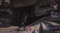 North: Go north of the altar and take the western stairs down. At the bottom, look right to find the target.
