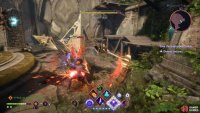 Blood Forge can attack with its hefty mace, or by spewing beams of fire,
