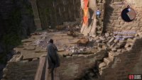 Descend some ladders and cross some beams to find another chest.