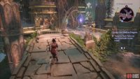 then cross some bridges to reach an ancient elven building.
