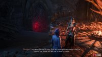 Collect all five wolf statuettes and use them to watch Solas&rsquo;s past regrets, then talk to Morrigan on Beacon Island.