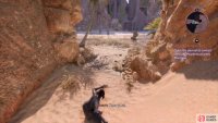 Slide down a slope to reach the Dragon Beach,