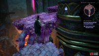 The bridge in the &ldquo;Warden&rsquo;s Tower Approach&rdquo; area is out, so get Lucanis to summon some fade platforms.