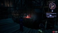 enter the ruined keep and lure a wisp to a receptacle to plunder a chest,