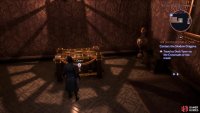 head east and down some stairs to find the chest,