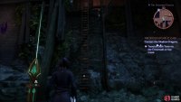 Climb a ladder to the north of the beacon,