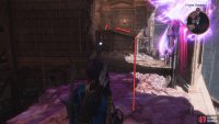 Use Lucanis&rsquo; power on the nearby Fade tear, and go across the makeshift bridge.