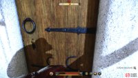 You will need to either pick the lock of the door or steal/loot the keys from the nearby guard.