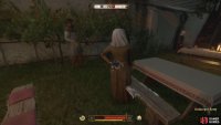 You&rsquo;ll find Betty in the courtyard by the tables.