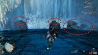 Underneath the same waterfall from Area 17, are some more rocks containing Dapperwings.