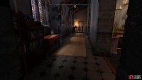 Look for some stairs leading to a basement, where the Church Cellar door awaits.