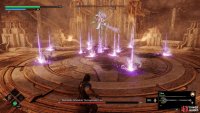 He will continually unleash numerous bolts around the arena, move side to side to avoid each bolt.
