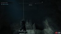 Near the end, you&rsquo;ll need to use your grappling hook again in the air to cross the chasm.