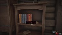 Items that you can steal will always have their names highlighted in red.