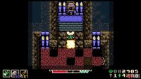 Destroy the red gems, as well as the wall, to find another location for Poppit.