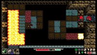 The last room requires you to redig the one moving platform, after the lava hardens on it.