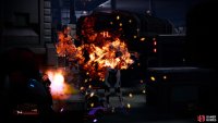 inside of which you&rsquo;ll find an endless-seeming horde of mechs waiting for you on the crate-filled factory floor.