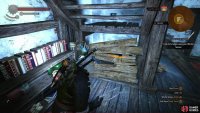 Aard through a barrier under the stairs,
