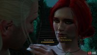 then pass some time with Triss - if you want the option of romancing her later, you&rsquo;ll need to kiss her.