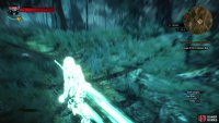 Ignore the enemies and teleport-dodge your way east to escape!
