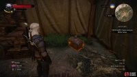 then loot a small chest in a lavish tent.