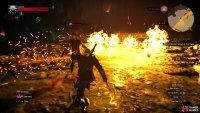 Hit toxic clouds with Igni to ignite them, which will clear the way back to the ruins where you attempted to teleport from.