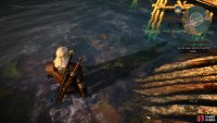 then look into the water to the east with your witcher senses to spot a submerged chest.