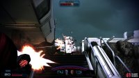 Instead of engaging the enemy on unfavorable ground, lure them to the stairs and pick them off.