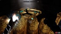 Press the buttons in the correct order to unlock the Elder Scroll.
